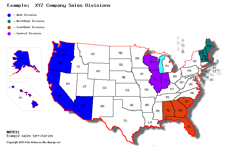 Sample US Map